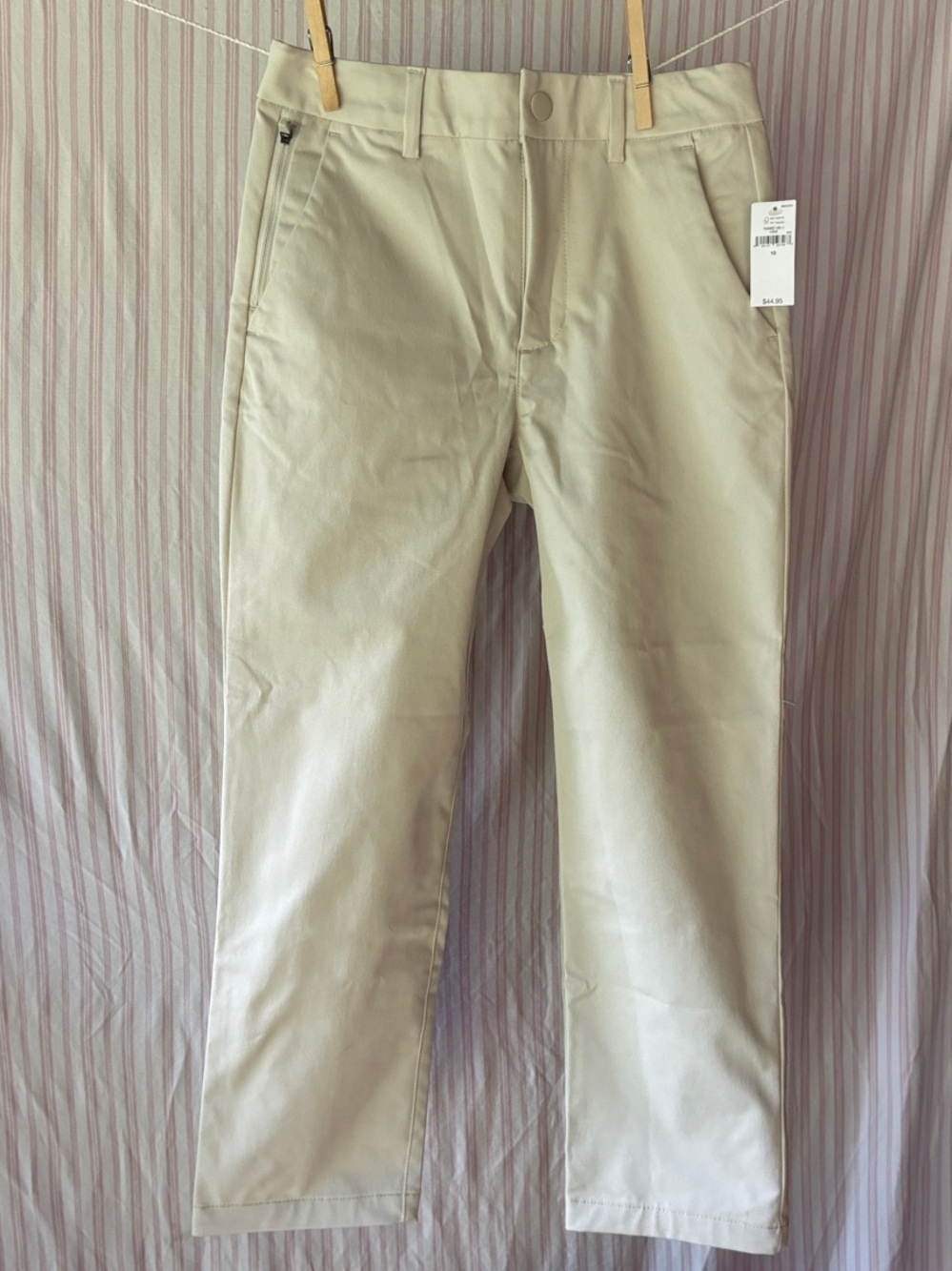 GAP Boys Cream Straight-Leg Chino Pants NWT